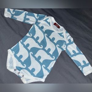 Milkbarn elephant long sleeve bodysuit